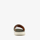 Leren heren slippers groen
