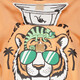 Jongens T-shirt met tijger oranje