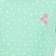Meisjes T-shirt met bloemenprint mintgroen