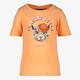 TwoDay meisjes T-shirt met panterkop oranje