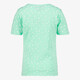 Meisjes T-shirt met bloemenprint mintgroen