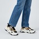 Dames dad sneaker wit zwart