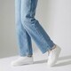 Dames sneakers wit goud