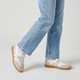 Meisjes ballerina sneakers beige wit