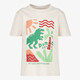 Unsigned jongens T-shirt met dino lichtbeige