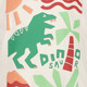 Jongens T-shirt met dino lichtbeige