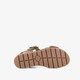 Leren dames sandalen beige