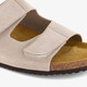 Leren heren bio slippers beige