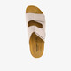 Leren heren bio slippers beige