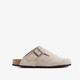Suède heren clogs taupe