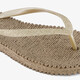 Dames teenslippers goud