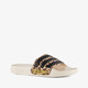 Adidas Adilette Shower dames badslippers met panterprint