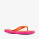 Kinder teenslippers oranje roze