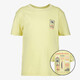 Unsigned jongens T-shirt met backprint geel