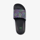 Zwarte kinder badslippers met smileys