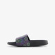 Zwarte kinder badslippers met smileys