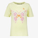 TwoDay meisjes T-shirt met vlinder lichtgeel