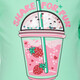 Meisjes T-shirt met smoothie en pailletten