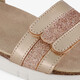 Leren meisjes sandalen goud