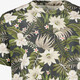 Heren T-shirt met tropische print groen
