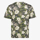 Heren T-shirt met tropische print groen