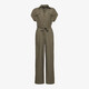 TwoDay dames crinkle jumpsuit korte mouw groen