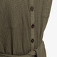 Dames crinkle jumpsuit korte mouw groen