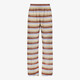 Dames wide leg broek met print multicolor