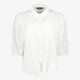 Dames blouse met driekwart mouwen wit