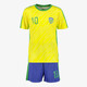 Dutchy tweedelig kinder sport set geel blauw