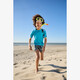 Kinder UV zwemshirt met korte mouwen blauw
