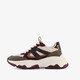 Dames dad sneakers beige bordeaux