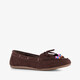 Dames mocassins donkerbruin