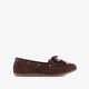 Dames mocassins donkerbruin
