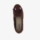 Dames mocassins donkerbruin