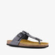 Dames bio teenslippers zwart
