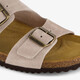 Suède dames bio slippers beige