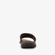 Leren heren slippers cognac bruin