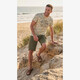Heren cargo short donkergroen