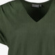 Dames T-shirt met V-hals donkergroen