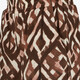 Dames short met grafische print bruin