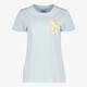 Dames T-shirt met backprint lichtblauw
