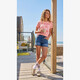 Dames T-shirt met opdruk roze