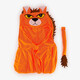 Kinder cape met leeuwenkop oranje