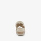 Dames sandalen met sleehak beige