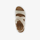 Dames sandalen met sleehak beige
