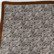 Dames sjaaltje met zebraprint bruin zwart