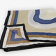 Dames sjaaltje met print beige blauw
