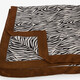 Dames sjaaltje met zebraprint bruin zwart