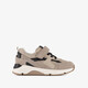 Suède jongens sneakers taupe